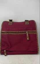 Load image into Gallery viewer, Samantha Womens Brown Pink Croc Embossed Travel Carry On Weekender Tote Bag