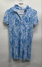 Load image into Gallery viewer, Lilly Pulitzer Girls Blue Printed Short Sleeve Collared T-Shirt Dress Size XL