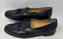 Load image into Gallery viewer, Johnston & Murphy Mens Black Tassel Round Toe Slip-On Loafer Shoes Size 13M