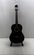 Load image into Gallery viewer, Lucero LC100 Black 6-String Right-Handed Beginner Classical Guitar In Case
