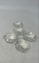 Load image into Gallery viewer, Oleg Cassini Style Clear Engraved Glass Crystal Religious Small Crucifix Cross
