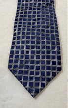 Load image into Gallery viewer, Donald J. Trump Mens Blue Geometric Print Adjustable Formal Pointed Tie
