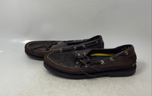 Load image into Gallery viewer, Timberland Mens Classic Brown Leather Moc Toe Boat Shoes Size 11M