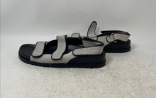 Load image into Gallery viewer, Ann Taylor Womens Black White Open Toe Hook & Loop Sport Sandals Size 8