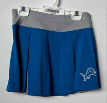 Load image into Gallery viewer, NFL Team Girls Blue Gray Detroit Lions Activewear Cheerleader Mini Skirt Size S