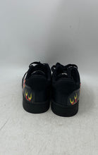 Load image into Gallery viewer, Ed Hardy Mens Skull Flame Black Leather Lace-Up Low Top Sneaker Shoes Size 5