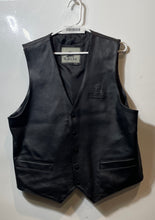 Load image into Gallery viewer, Burk's Bay Mens Black Sleeveless Pockets Biker Vest Size Large