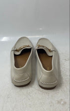 Load image into Gallery viewer, Coach Womens White Pebbled Leather Moc Toe Slip-On Loafer Flats Size 8.5