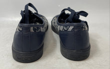 Load image into Gallery viewer, Michael Kors Womens Navy Blue Signature Print Sneakers Shoes Size 9.5M