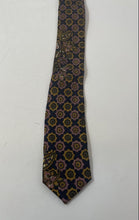 Load image into Gallery viewer, Hugo Boss Mens Brown Black Printed Adjustable Pointed Tie