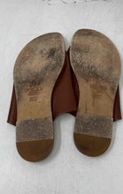 Load image into Gallery viewer, Vince Womens Edris Brown Leather Toe Ring Slip-On Slide Sandals Size 9.5M
