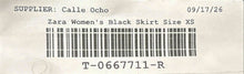 Load image into Gallery viewer, Zara Womens Black Tie Front Layered Ruffle Hem A-Line Skirt Size XS