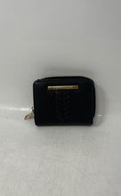 Load image into Gallery viewer, Steve Madden Womens Black Leather French ID Card Holder Zip Around Wallet