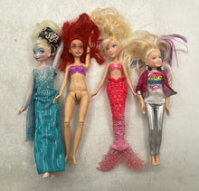 Load image into Gallery viewer, Lot Of 13 Pieces Assorted Multicolor Mixed Variety Barbie Fashion Dolls