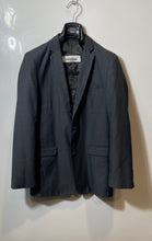 Load image into Gallery viewer, Calvin Klein Mens Gray Long Sleeve Notch Lapel Two-Button Blazer Jacket Size 18R