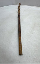 Load image into Gallery viewer, Hand-Carved Brown Handmade Folk Art Collectible Walking Stick Cane