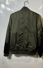 Load image into Gallery viewer, Sam Edelman Womens Green Long Sleeve Lace-Up Full-Zip Bomber Jacket Size S
