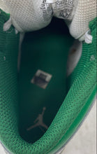 Load image into Gallery viewer, Nike Boys Air Jordan 1 Mid DQ8423 White Green Lace-Up Sneaker Shoes Size 4Y