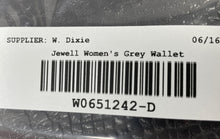 Load image into Gallery viewer, Jewell By Thirty-One Womens Gray Credit Card Slots Zip-Around Wallet