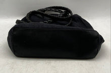 Load image into Gallery viewer, Fossil Womens Black Zipper Inner Pockets Double Braided Strap Shoulder Bag