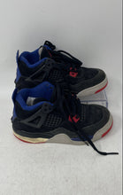 Load image into Gallery viewer, Nike Kids Air Jordan 4 Retro IB4388-003 Black Blue Red Sneaker Shoes Size 11C