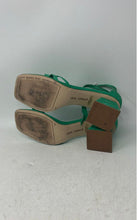 Load image into Gallery viewer, Gianni Bini Womens Green Open Toe Block Ankle Strap Heels Size 8.5M