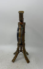 Load image into Gallery viewer, LS5683BPB Home Decor Roman Numerals Battery Operated Bamboo Style Desk Clock