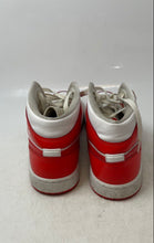 Load image into Gallery viewer, Nike Womens Air Jordan 1 Mid BQ6472-116 Red White Lace-Up Sneakers Shoes Size 11