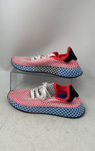 Load image into Gallery viewer, Adidas Womens Deerupt AC8466 Red Blue Lace-Up Low Top Running Shoes Size 6.5