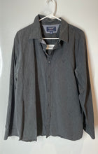 Load image into Gallery viewer, American Eagle Outfitters Mens Gray Slim-Fit Collared Button-Up Shirt Size XL