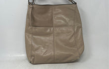 Load image into Gallery viewer, The Sak Womens Beige Leather Charm Adjustable Strap Zipper Crossbody Bag