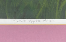 Load image into Gallery viewer, Pink Framed Signed Painting Features An Artistic Painting Of A White Squirrel