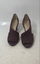 Load image into Gallery viewer, Simply Comfort By LifeStride Womens Caren Burgundy Block D'Orsay Heels Size 8.5