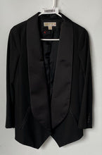 Load image into Gallery viewer, Michael Kors Womens Black Long Sleeve Notch Collar Open Front Blazer Size M