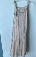 Load image into Gallery viewer, Francesca Bettini Womens Beige Sleeveless Collarless Pullover Slip Dress Size S