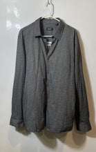 Load image into Gallery viewer, DKNY Mens Gray Heather Cotton Long Sleeve Regular Fit Button-Up Shirt Size XL