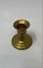 Load image into Gallery viewer, Vintage Solid Brass Classic Design Round Base Candle Holder Collectible
