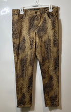 Load image into Gallery viewer, Lauren Ralph Lauren Womens Brown Animal Print Flat Front Ankle Pants Size 8