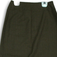 Load image into Gallery viewer, Jones New York Womens Brown Wool Flat Front Knee Length A Line Skirt Size 4