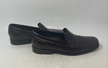 Load image into Gallery viewer, Cole Haan Mens Red Wine Leather Square Toe Slip-On Loafer Shoes Size 11