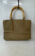 Load image into Gallery viewer, Fossil Womens Brown Inner Zip Pockets Bamboo Handles Shoulder Tote Bag