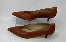 Load image into Gallery viewer, M. Gemi Womens Brown Leather Pointed Toe Kitten Pump Heels Size EUR 37