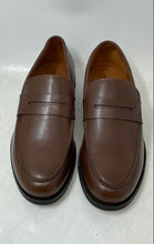 Load image into Gallery viewer, Ferro Aldo Mens Douglas Brown Leather Slip-On Penny Loafer Shoes Size 7 In Box
