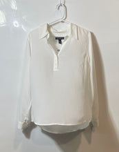 Load image into Gallery viewer, INC International Concepts Womens White Collared Popover Blouse Top Size 12