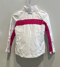 Load image into Gallery viewer, Nautica Girls White Pink Long Sleeve Full-Zip Windbreaker Jacket Size S 7 w/ Tag