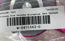 Load image into Gallery viewer, Fishoaky CT005 Pink Bluetooth Portable Karaoke Microphone Not Tested