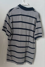 Load image into Gallery viewer, Tommy Hilfiger Mens Blue Gray Striped Slim Fit Golf Polo Shirt Size XXL