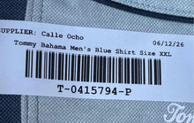 Load image into Gallery viewer, Tommy Bahama Mens Blue Short Sleeve Spread Collared Polo Shirt Size 2XL