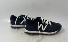 Load image into Gallery viewer, New Balance Boys 4040 V5 J4040BK5 Black White Lace-Up Baseball Cleats Size 8M