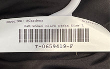Load image into Gallery viewer, H&M Womens Black Sleeveless Draped Cowl Neck Bodycon Dress Size Large